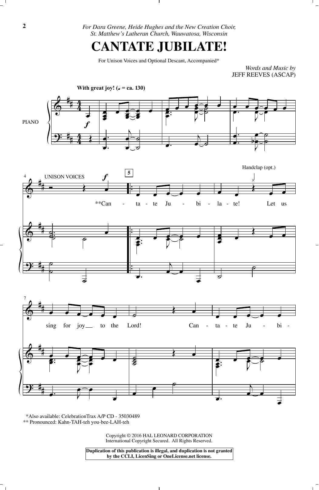 Cantate Jubilate! Cantate Jubilate!