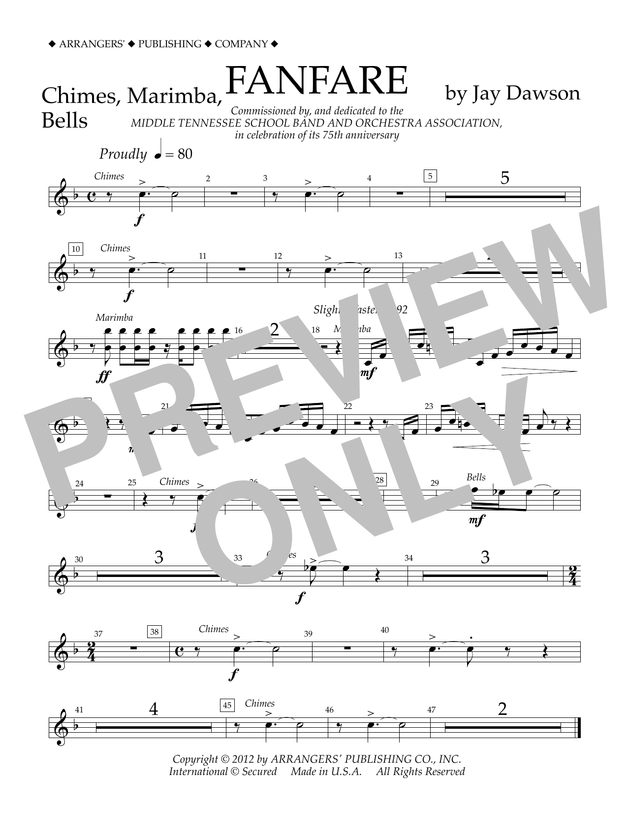 Fanfare – Chimes, Marimba, Bells Fanfare – Chimes, Marimba, Bells