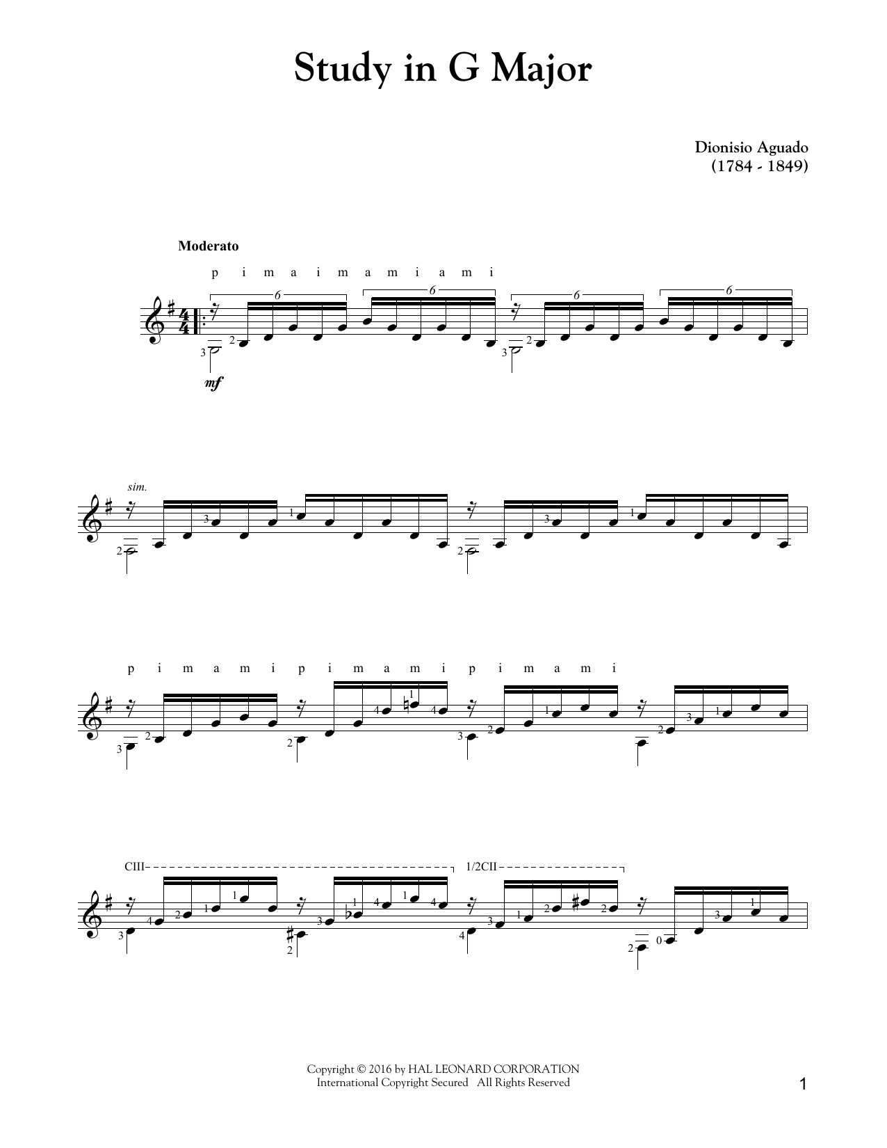 Study In G Major Study In G Major