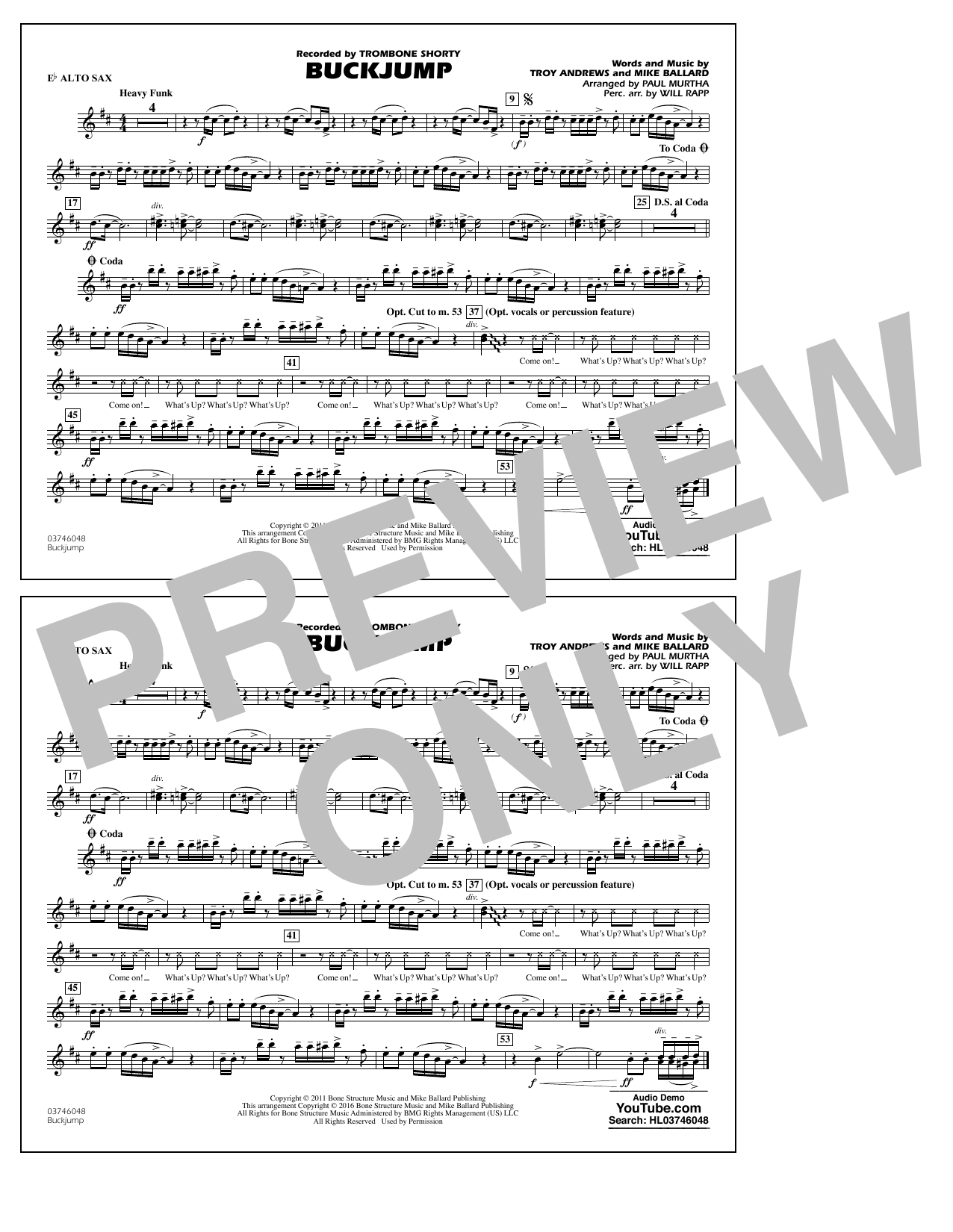 Buckjump – Eb Alto Sax Buckjump – Eb Alto Sax