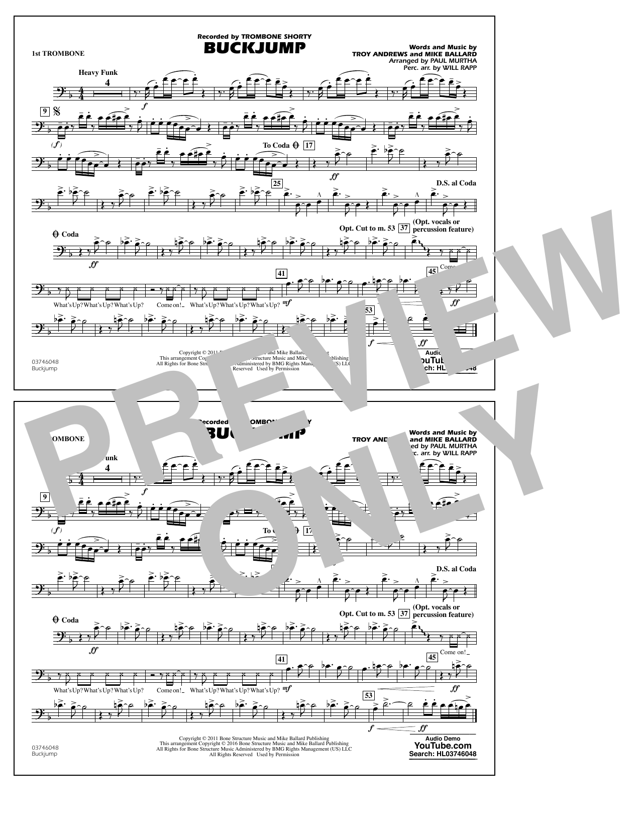 Buckjump – 1st Trombone Buckjump – 1st Trombone