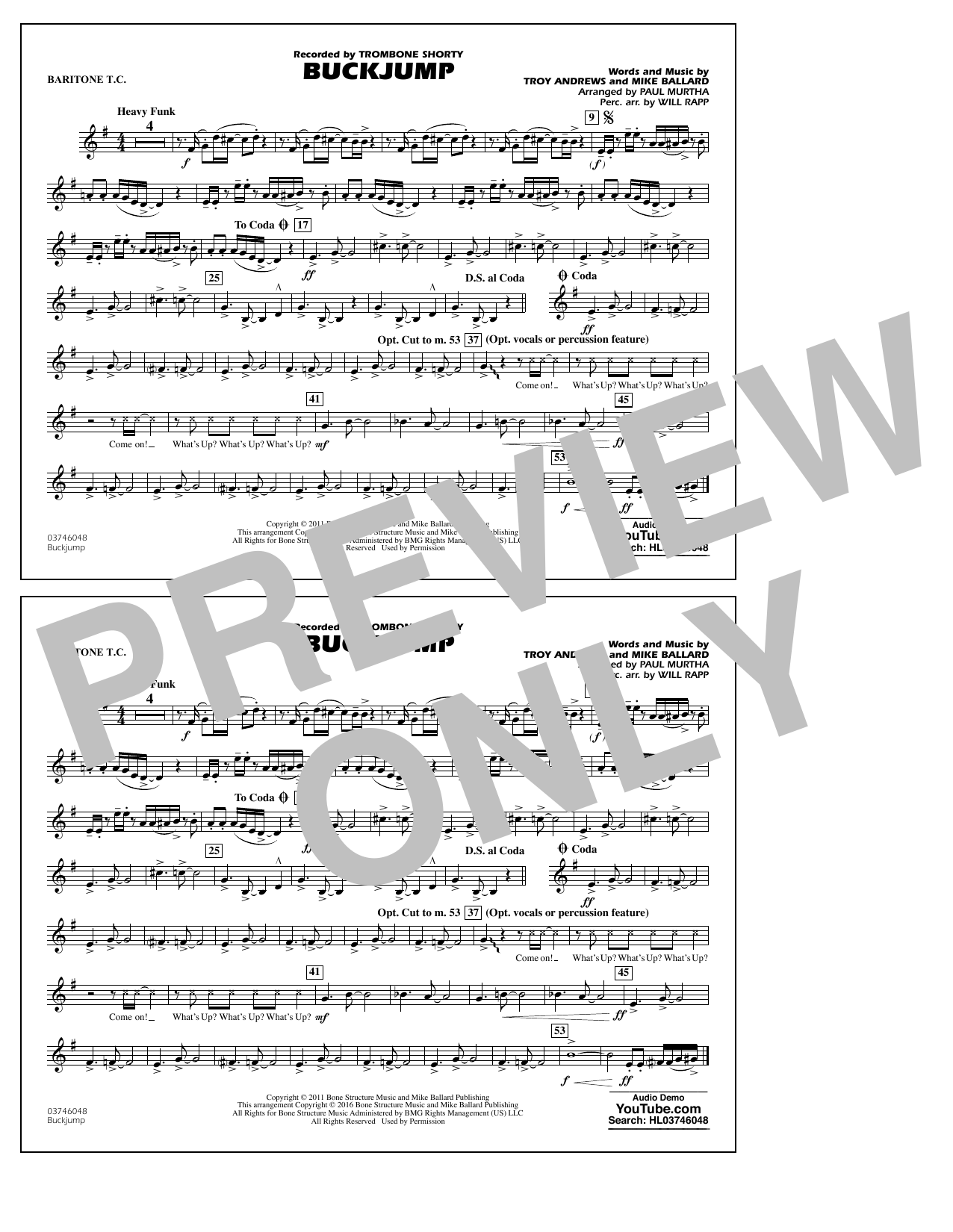 Buckjump – Baritone T.C. Buckjump – Baritone T.C.