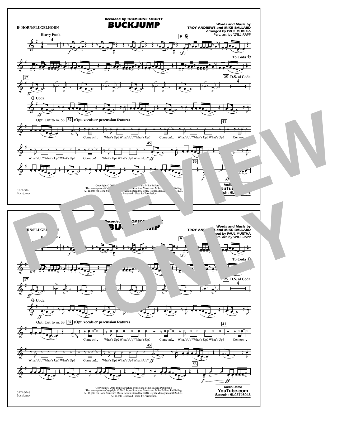 Buckjump – Bb Horn/Flugelhorn Buckjump – Bb Horn/Flugelhorn