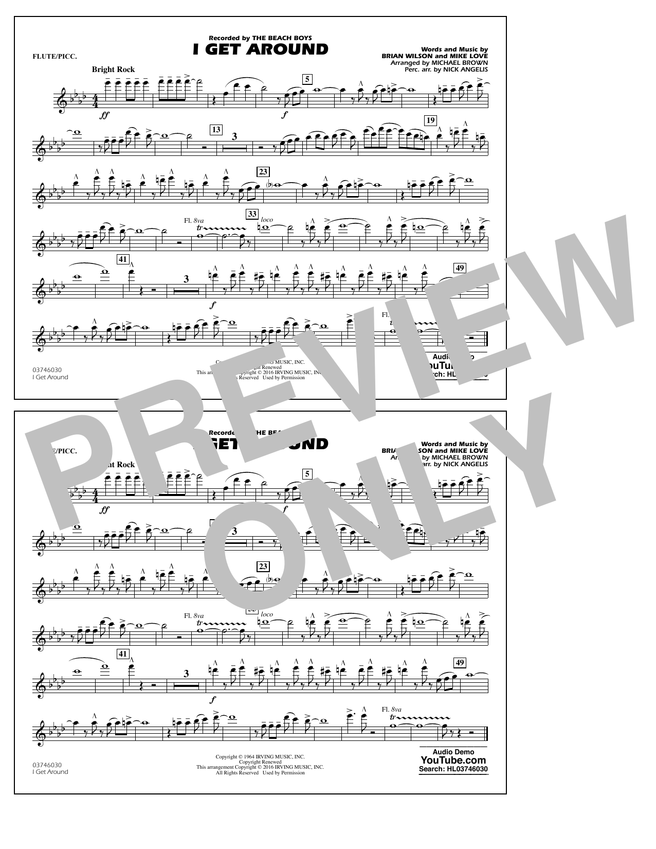 I Get Around – Flute/Piccolo I Get Around – Flute/Piccolo