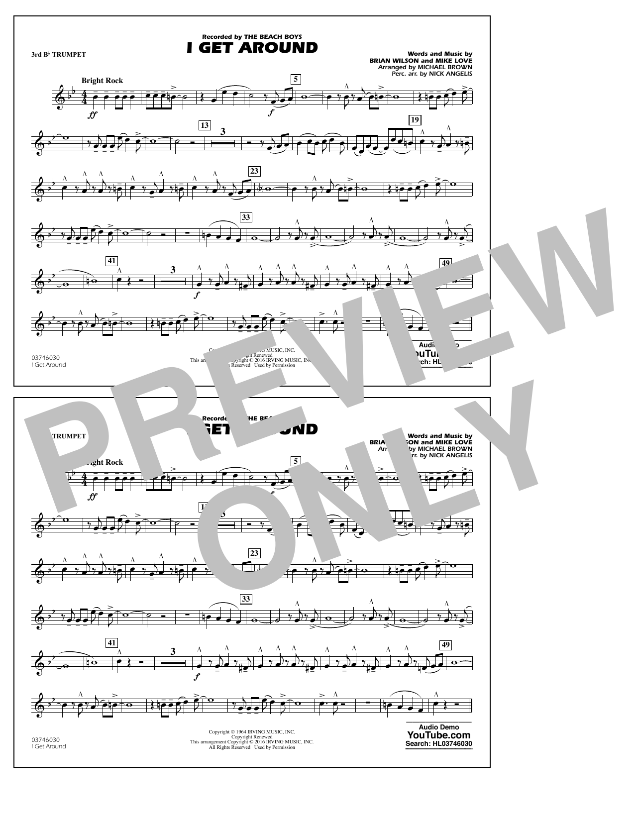 I Get Around – 3rd Bb Trumpet I Get Around – 3rd Bb Trumpet