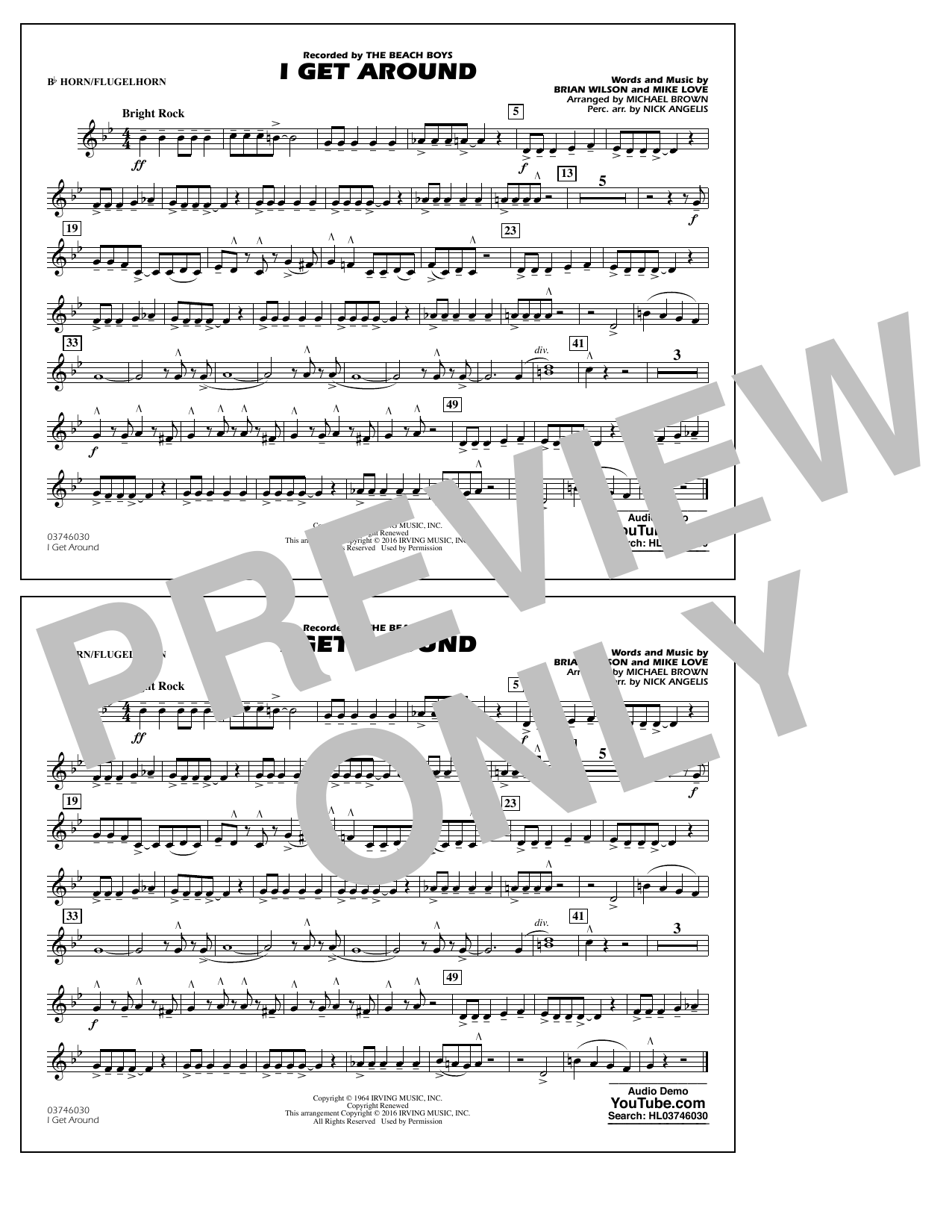 I Get Around – Bb Horn/Flugelhorn I Get Around – Bb Horn/Flugelhorn