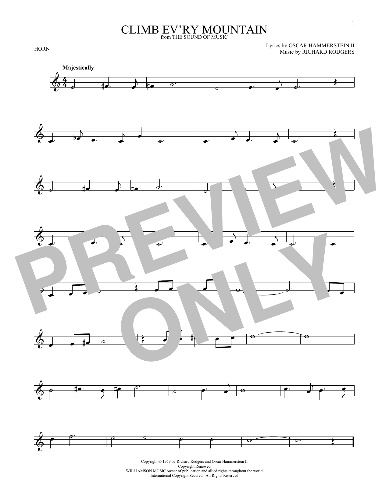 Climb Ev’ry Mountain (from The Sound of Music)