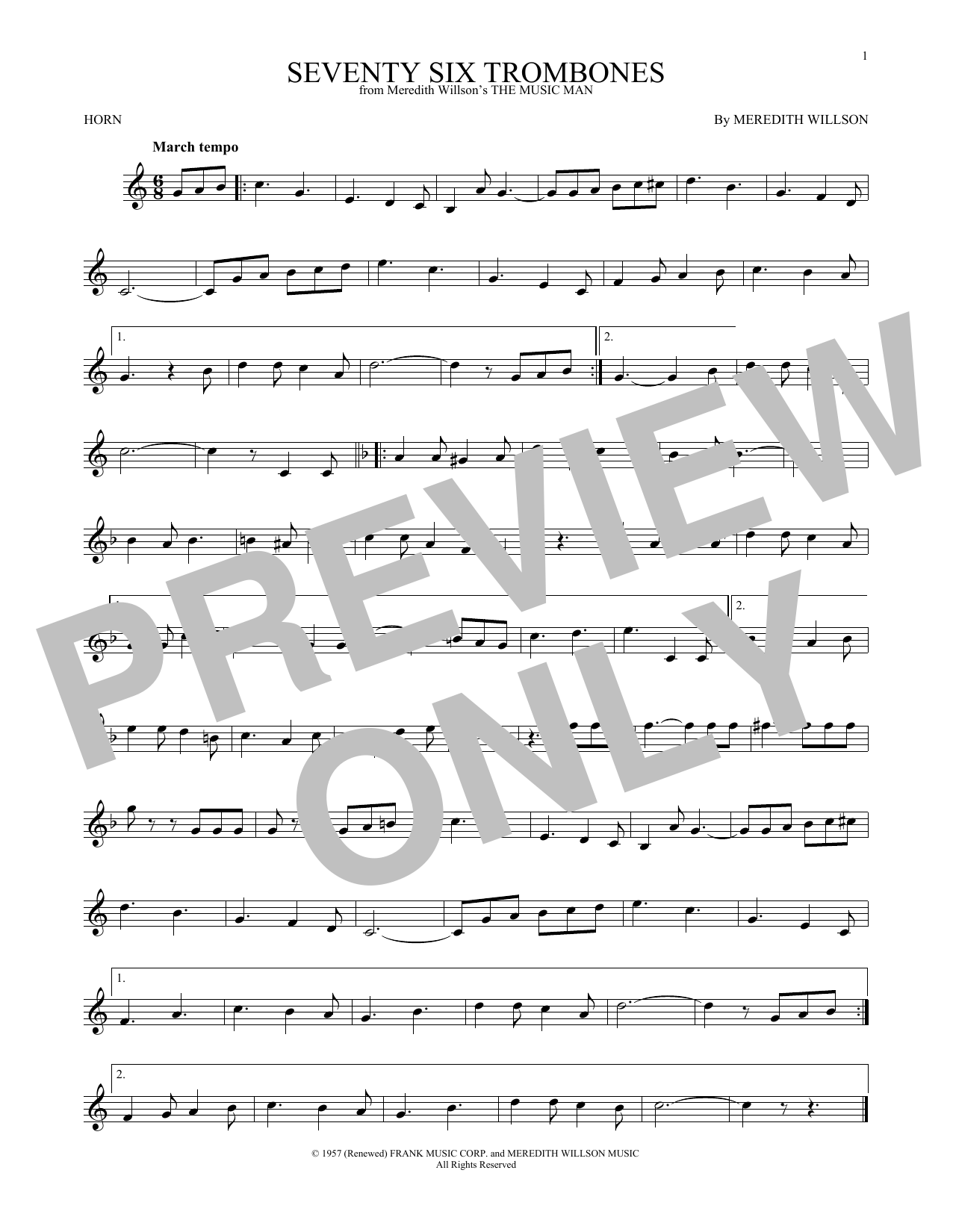 Seventy Six Trombones Seventy Six Trombones