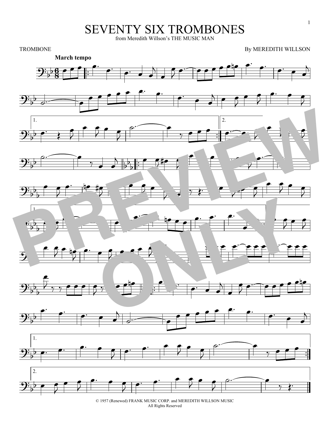Seventy Six Trombones Seventy Six Trombones