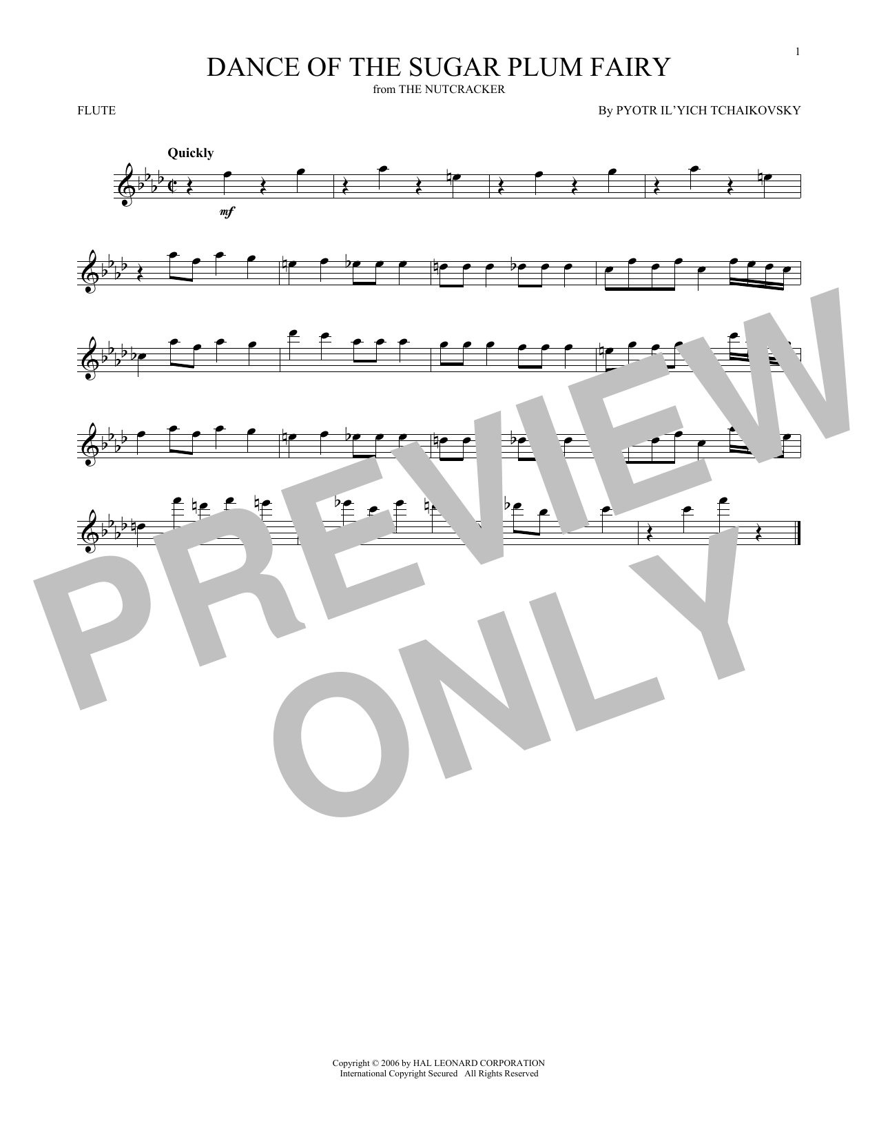 Dance Of The Sugar Plum Fairy, Op. 71a (from The Nutcracker) Dance Of The Sugar Plum Fairy, Op. 71a (from The Nutcracker)