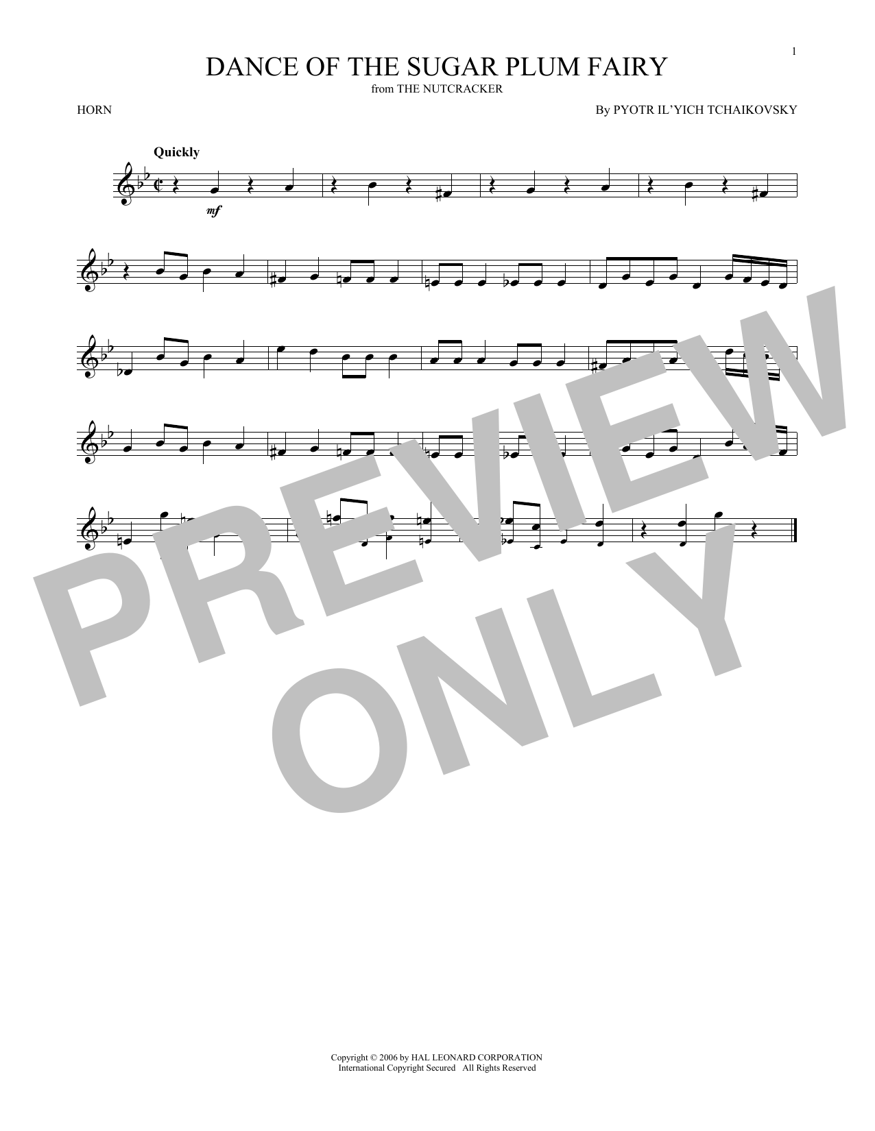 Dance Of The Sugar Plum Fairy, Op. 71a (from The Nutcracker) Dance Of The Sugar Plum Fairy, Op. 71a (from The Nutcracker)