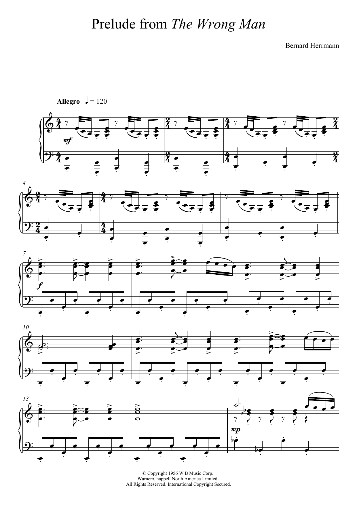 Prelude From The Wrong Man Prelude From The Wrong Man