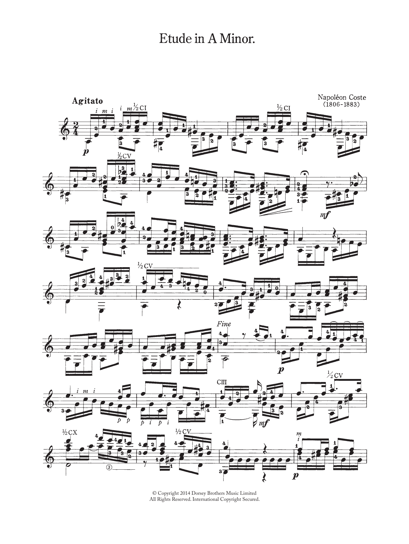Etude In A Minor Etude In A Minor