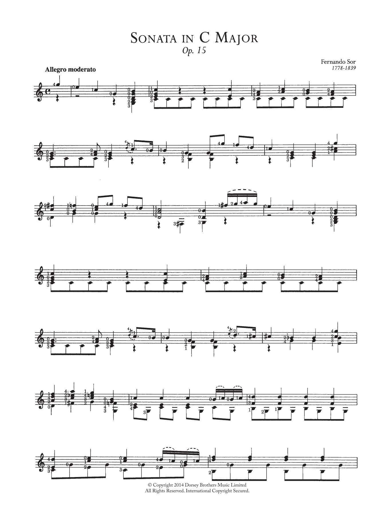 Sonata In C Major, Op.15 Sonata In C Major, Op.15