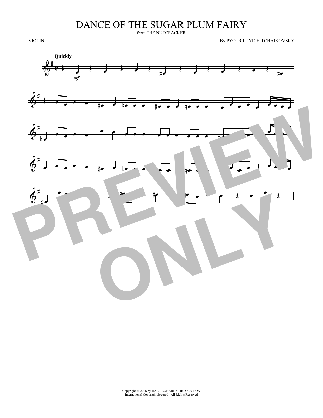 Dance Of The Sugar Plum Fairy, Op. 71a (from The Nutcracker) Dance Of The Sugar Plum Fairy, Op. 71a (from The Nutcracker)