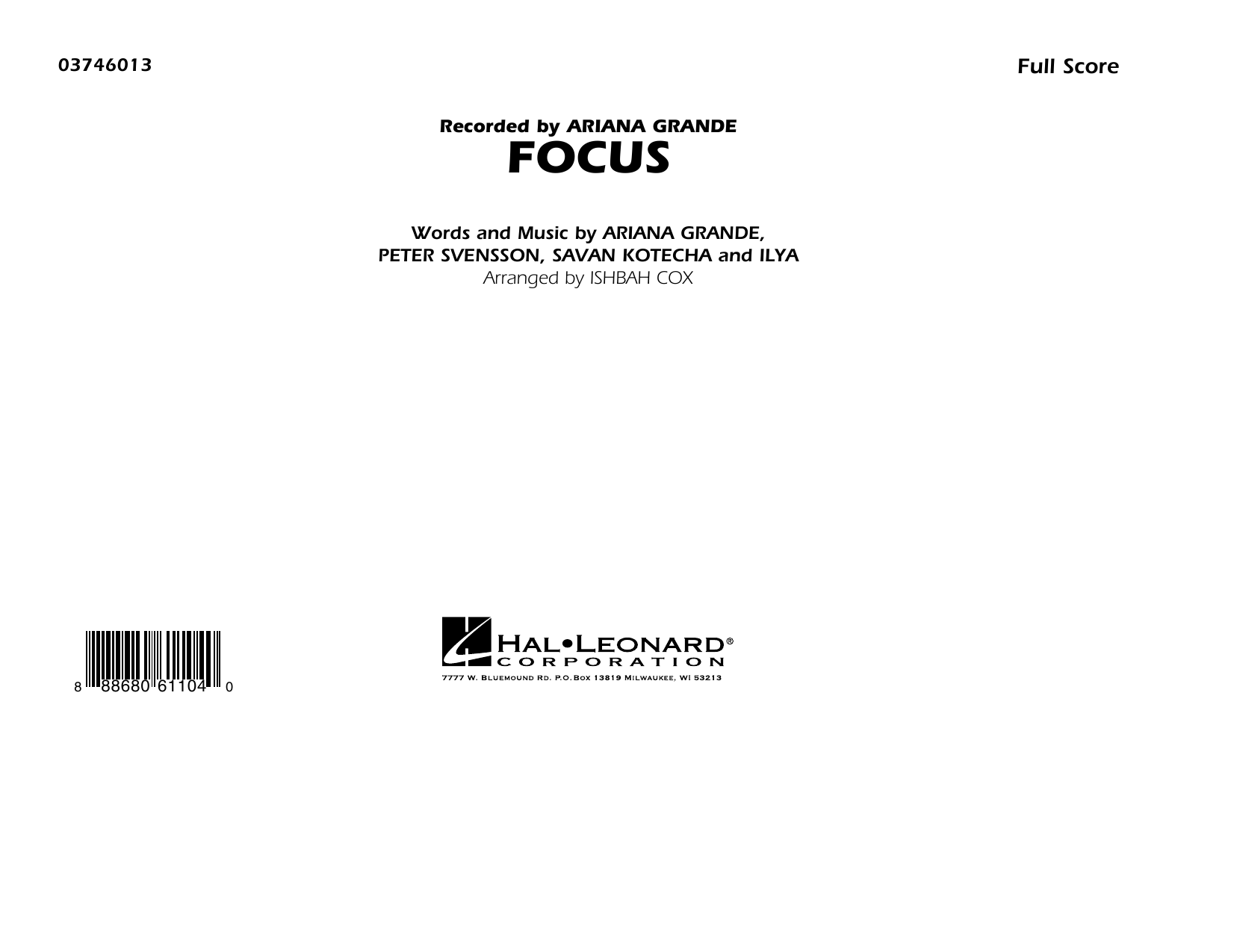 Focus – Conductor Score (Full Score) Focus – Conductor Score (Full Score)