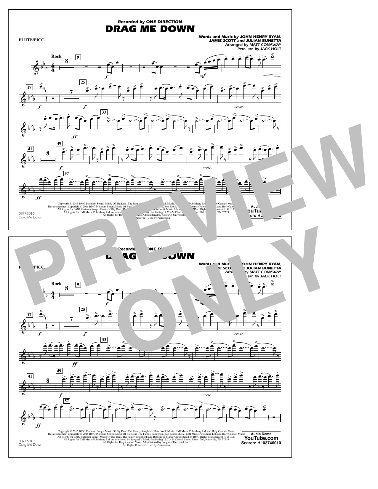 Drag Me Down – Flute/Piccolo Drag Me Down – Flute/Piccolo