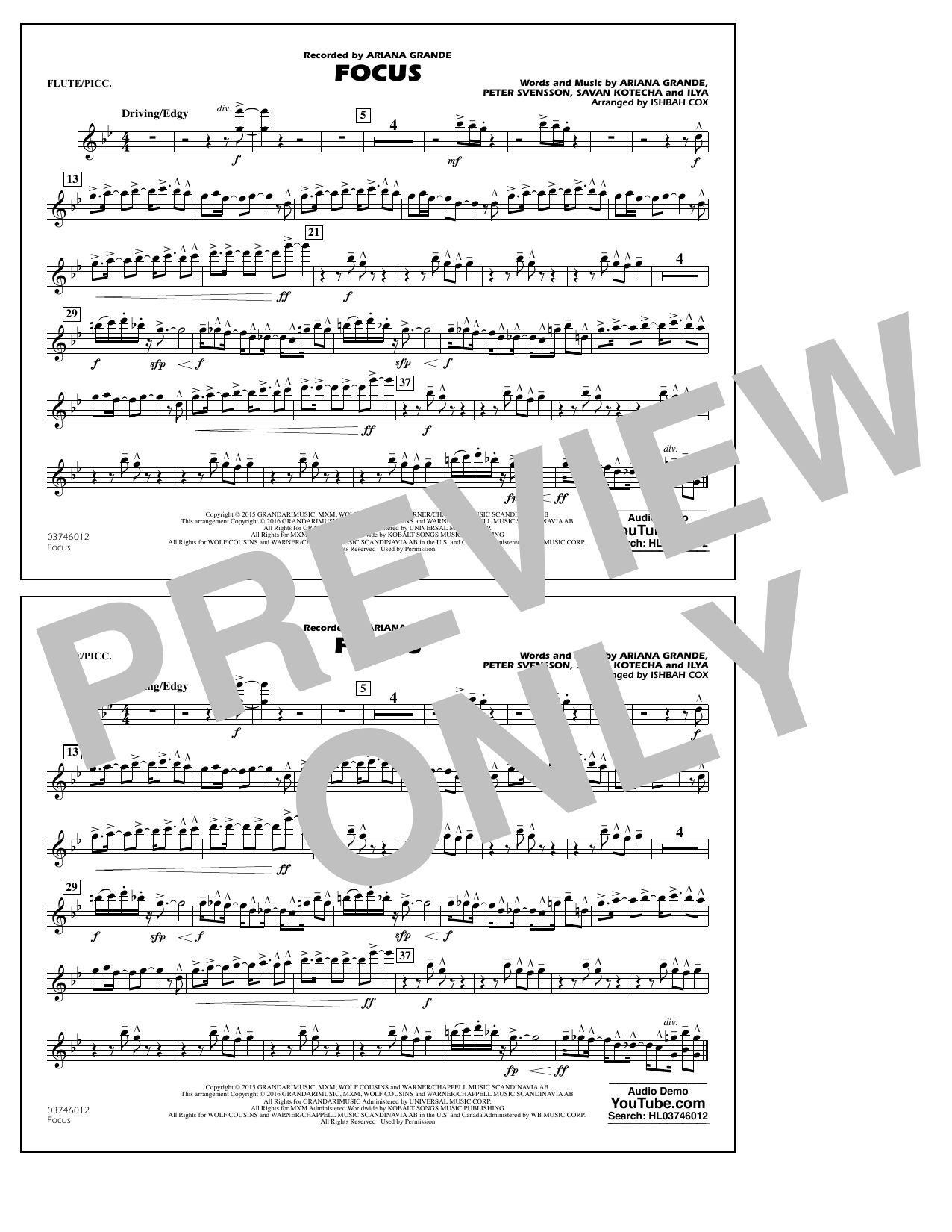 Focus – Flute/Piccolo Focus – Flute/Piccolo