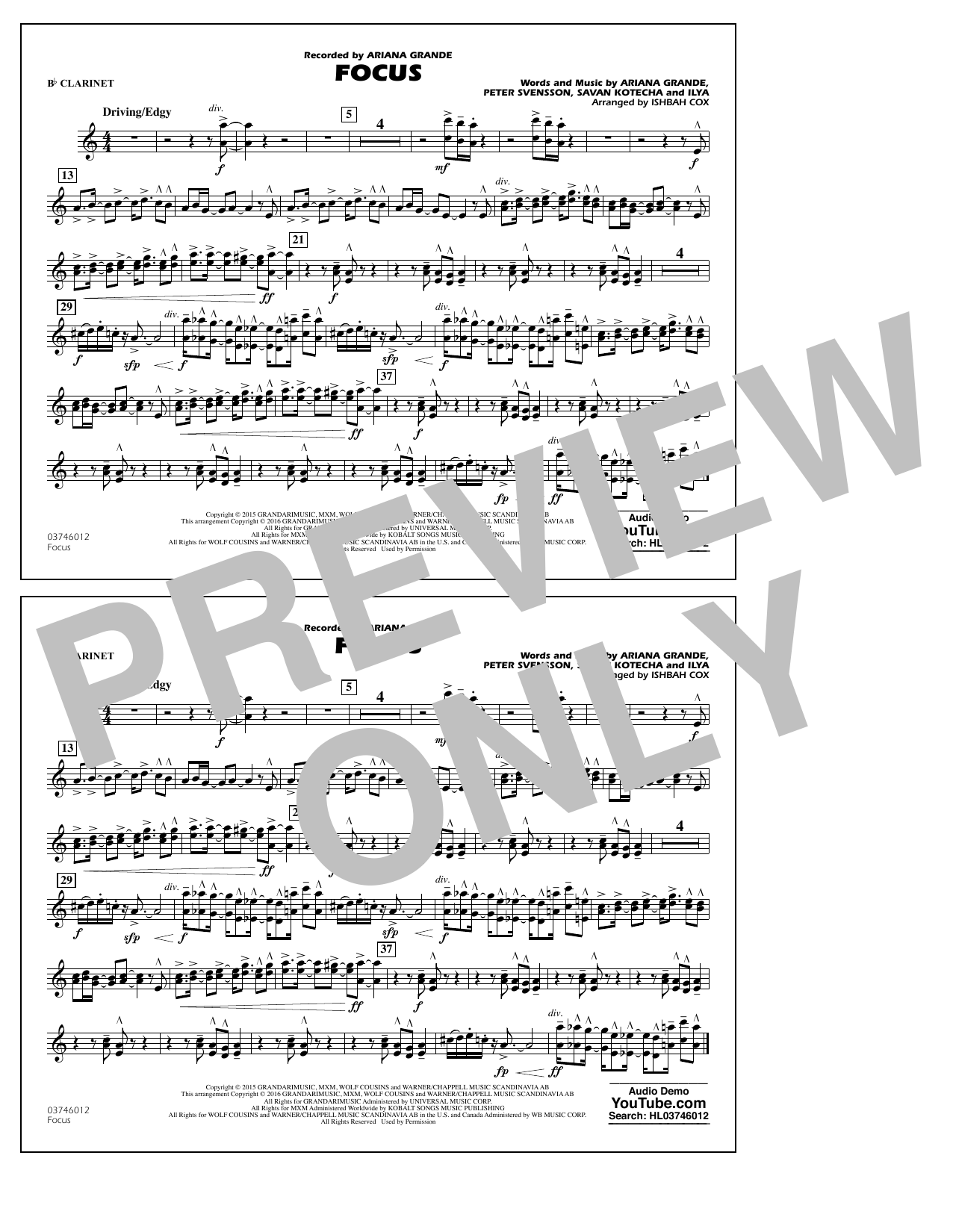 Focus – Bb Clarinet Focus – Bb Clarinet