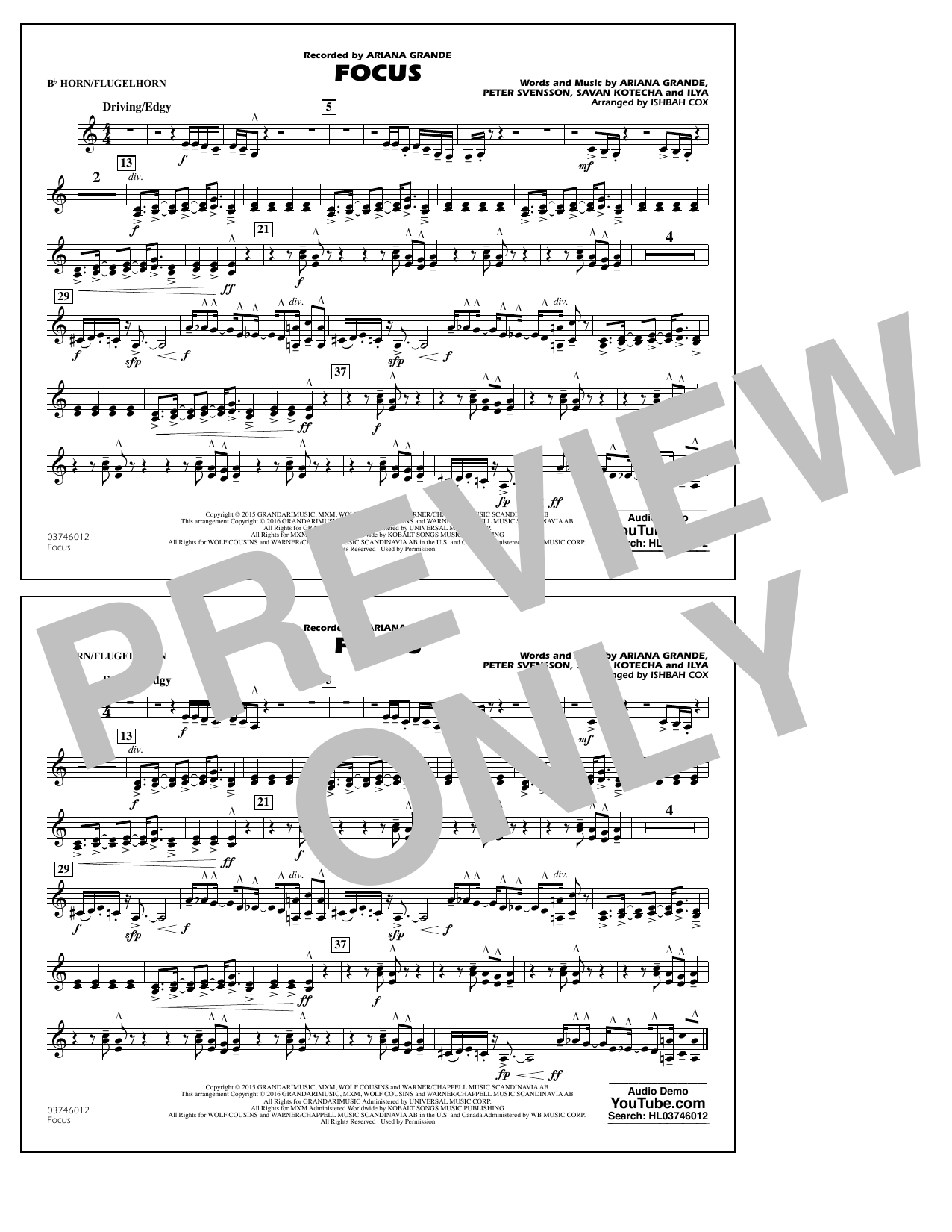Focus – Bb Horn/Flugelhorn Focus – Bb Horn/Flugelhorn