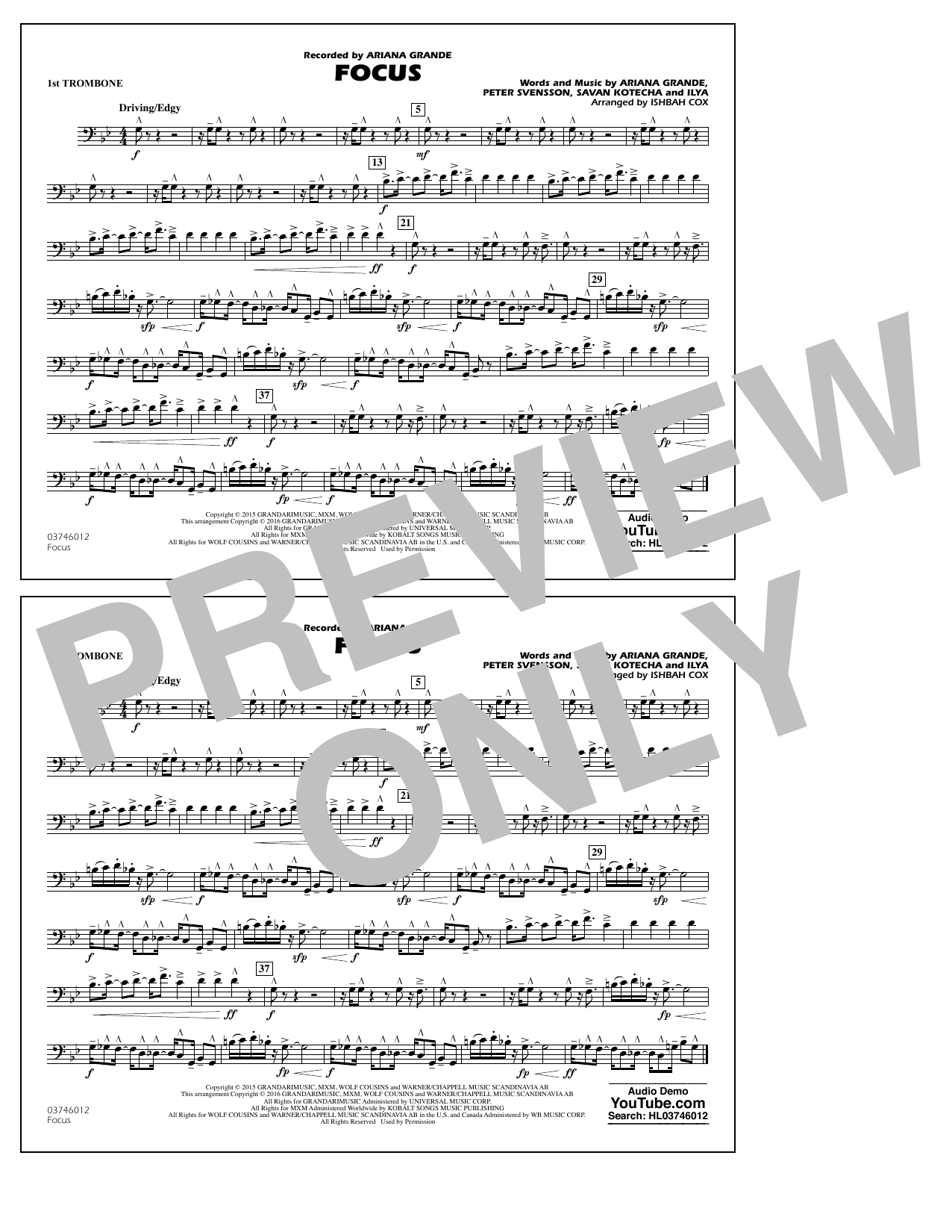 Focus – 1st Trombone Focus – 1st Trombone