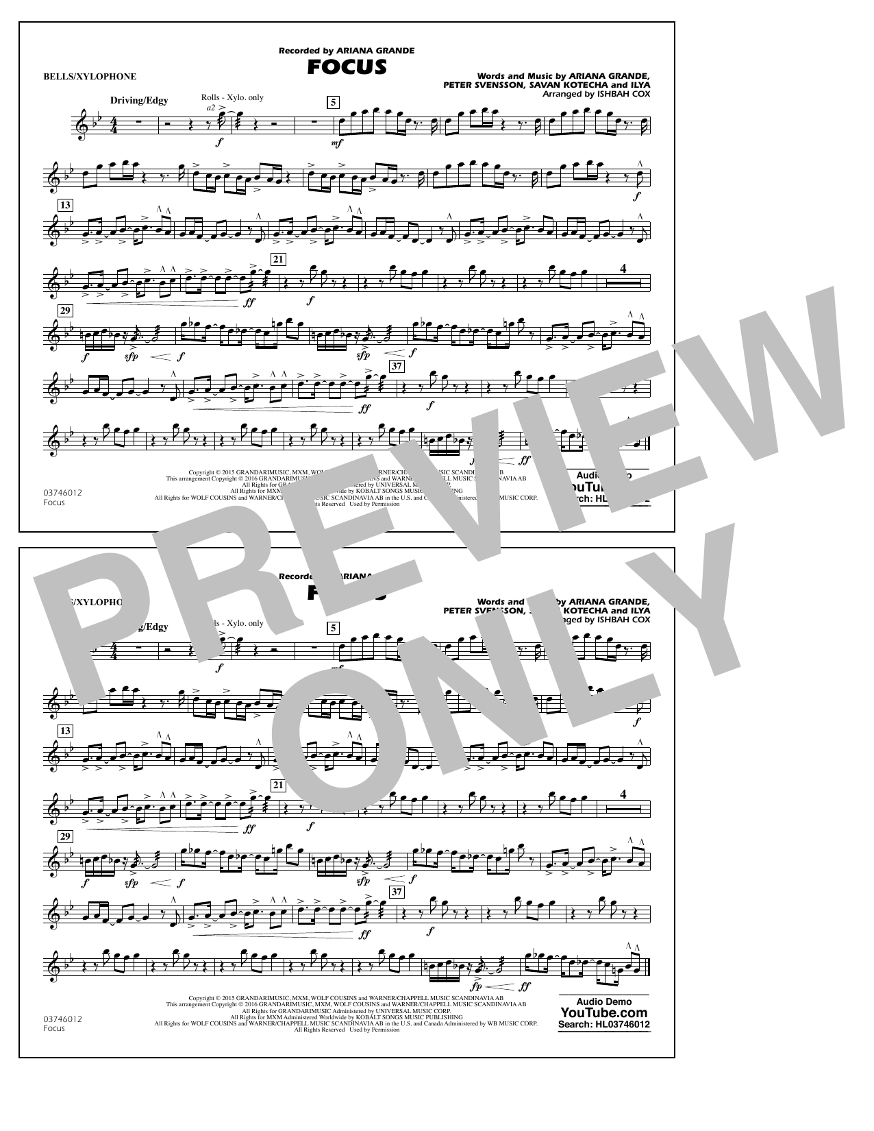Focus – Bells/Xylophone Focus – Bells/Xylophone