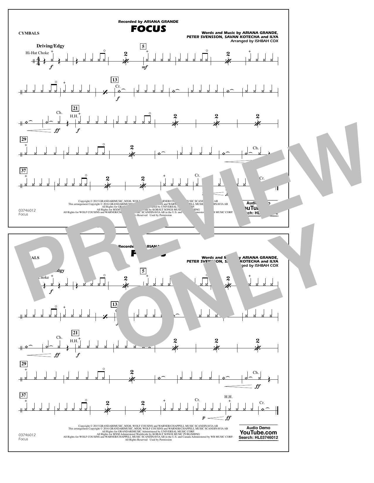 Focus – Cymbals Focus – Cymbals