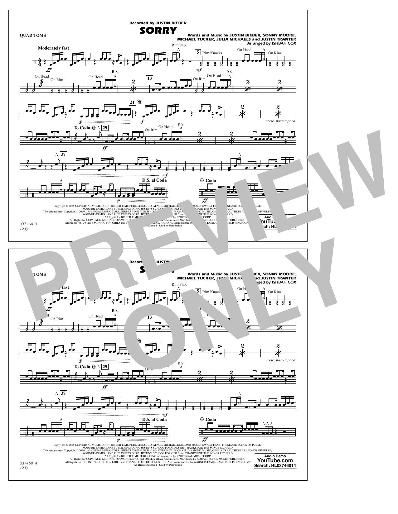 Sorry – Quad Toms Sorry – Quad Toms