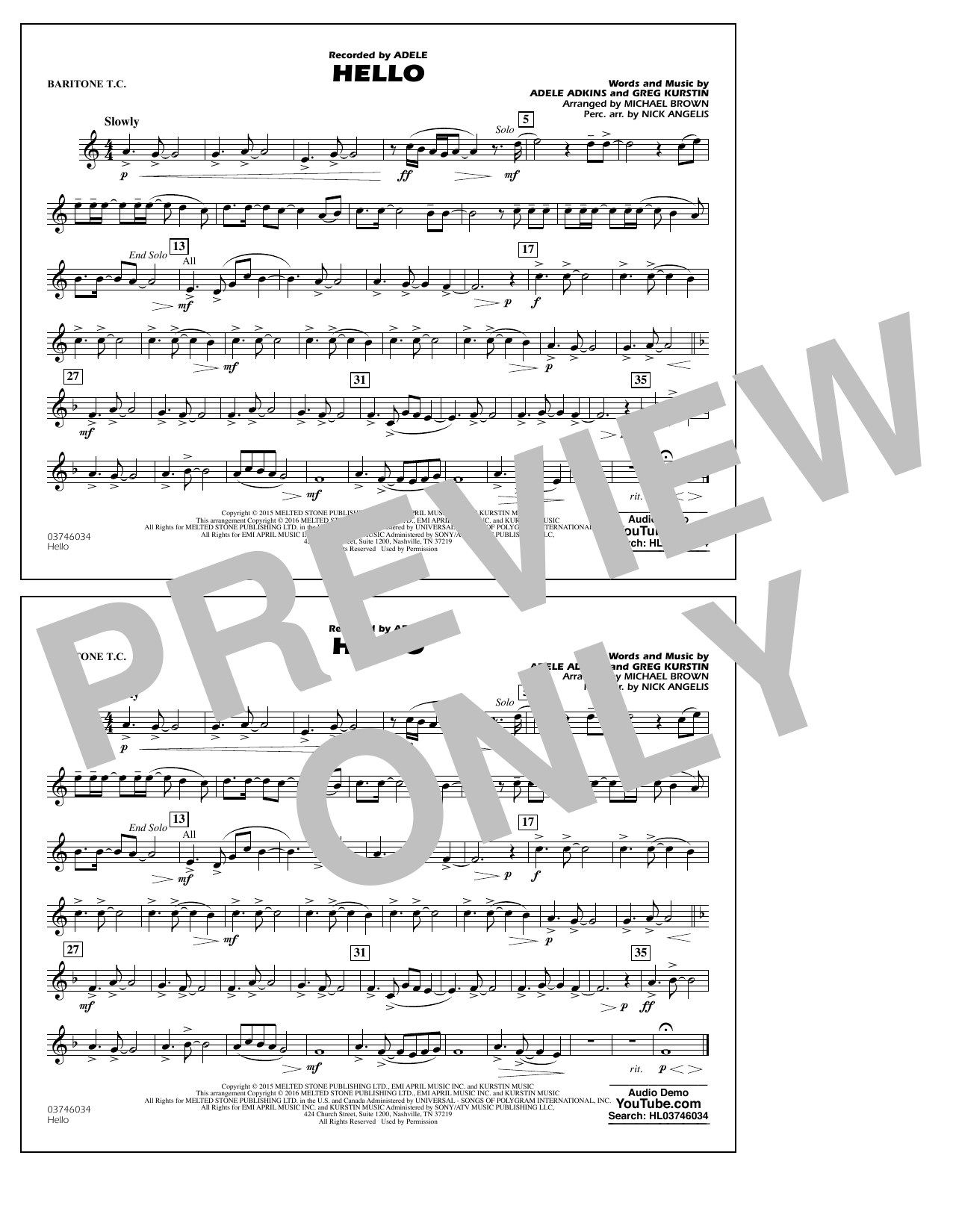 Hello – Baritone T.C. Hello – Baritone T.C.
