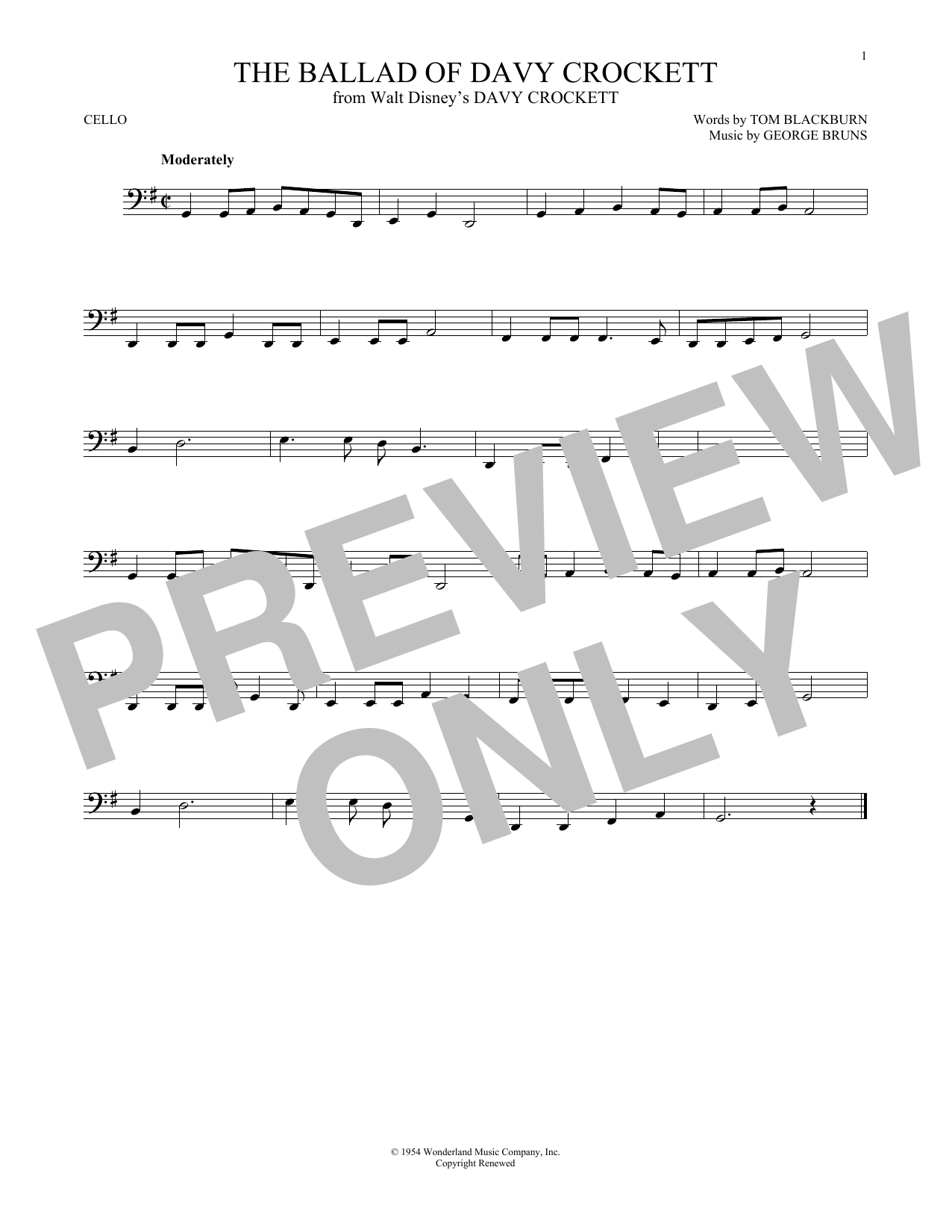 The Ballad Of Davy Crockett (from Davy Crockett) The Ballad Of Davy Crockett (from Davy Crockett)
