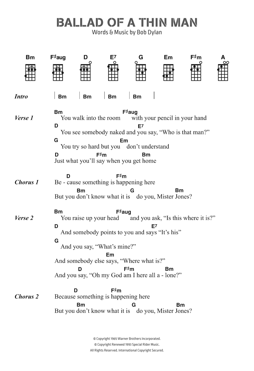 Ballad Of A Thin Man Ballad Of A Thin Man