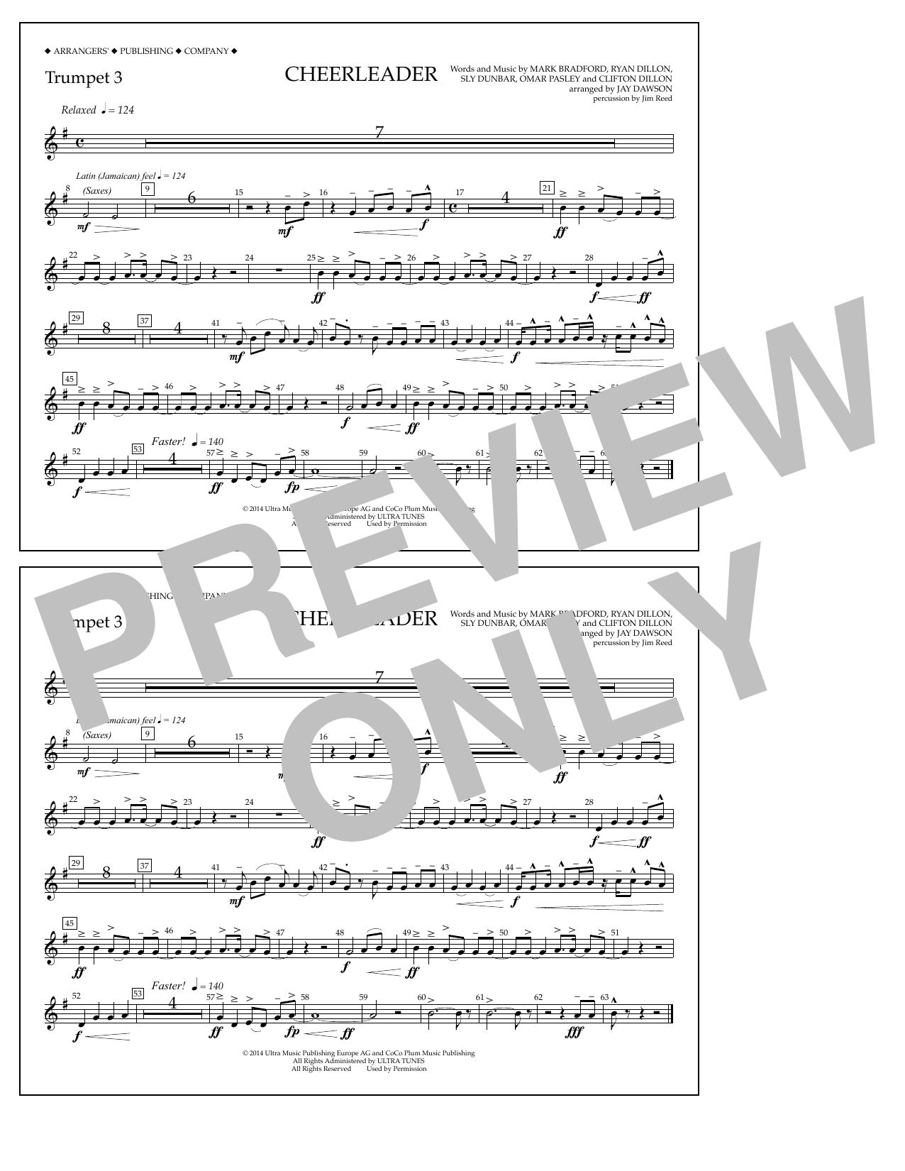 Cheerleader – Trumpet 3 Cheerleader – Trumpet 3