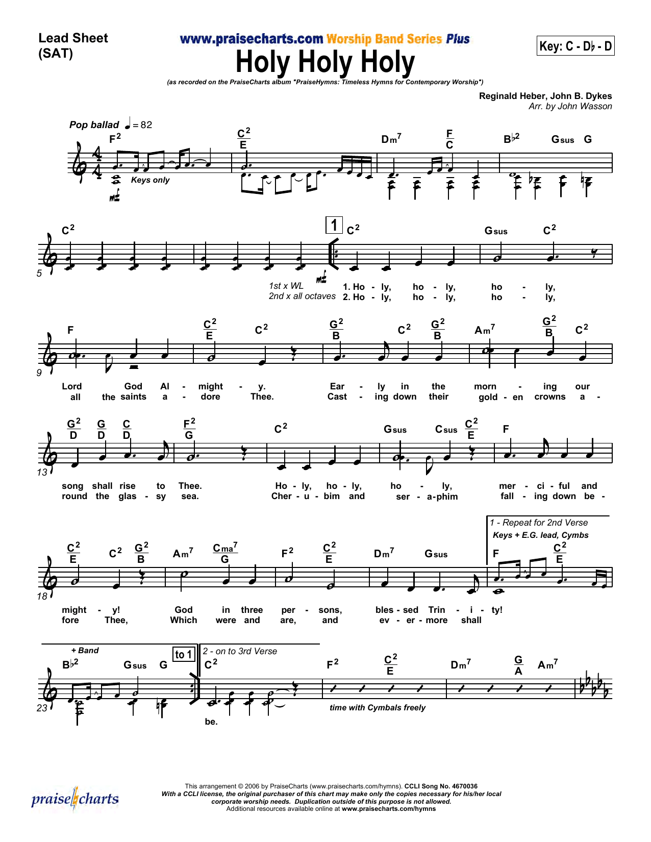 Holy Holy Holy – Orchestration Holy Holy Holy – Orchestration