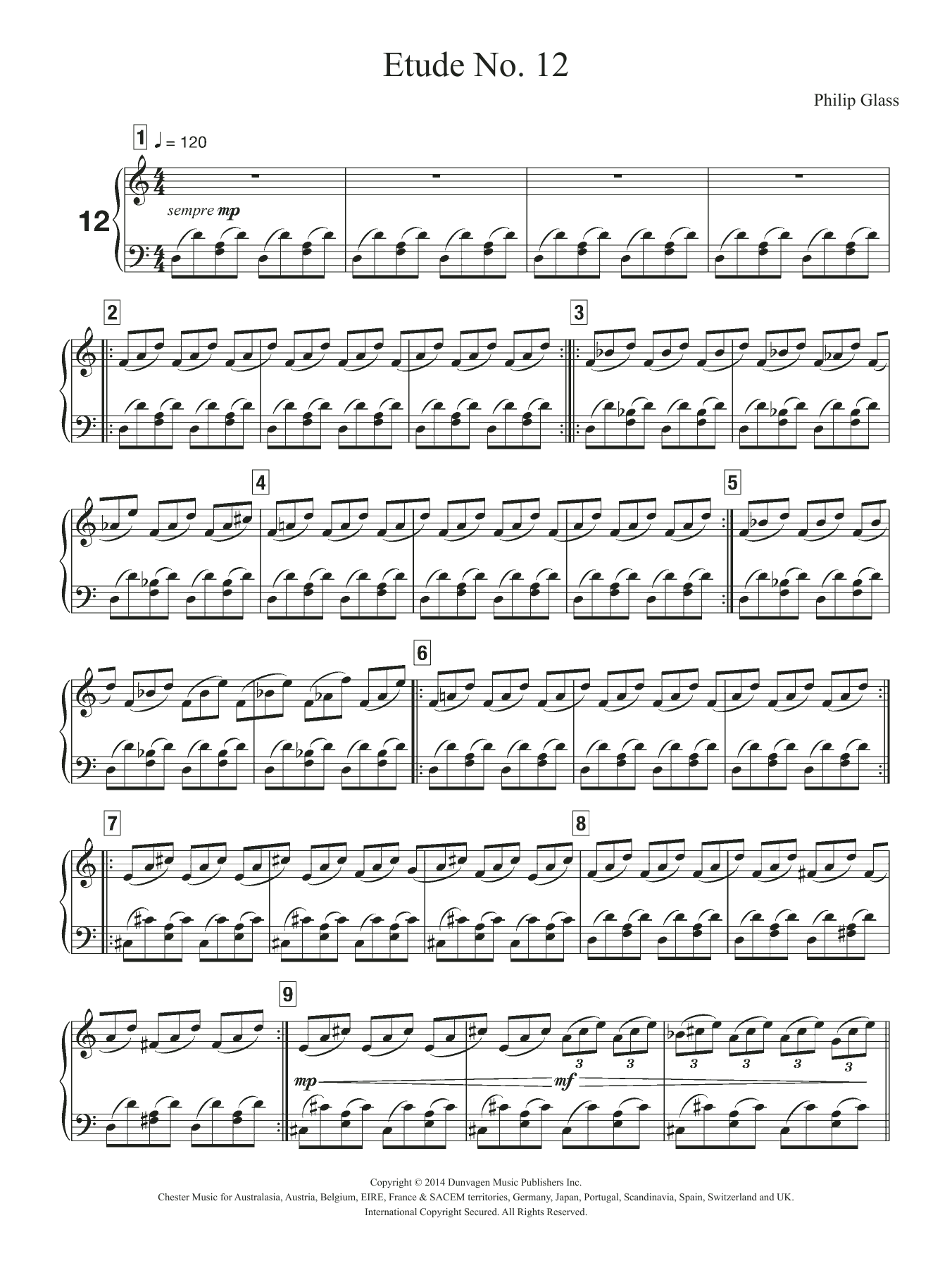 Etude No. 12 Etude No. 12
