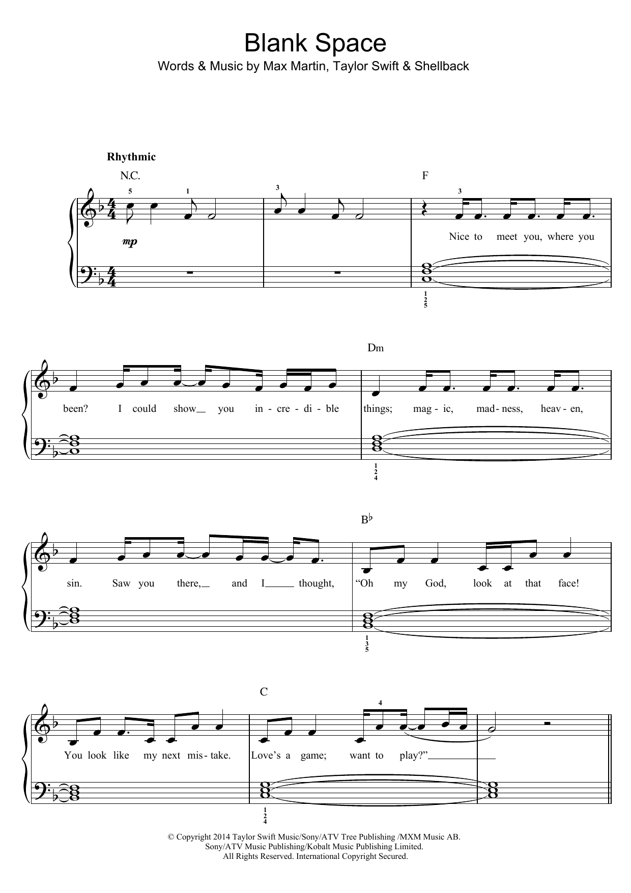 Blank Space Blank Space