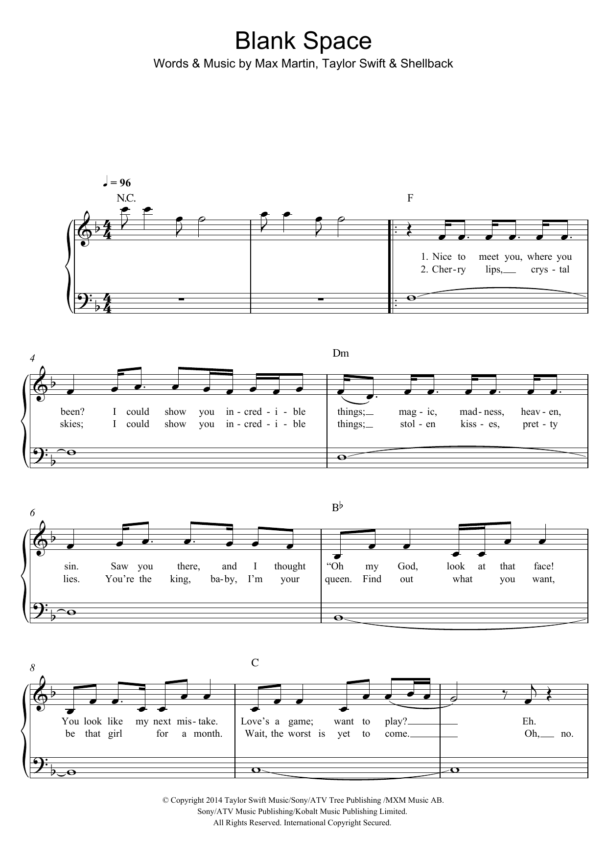 Blank Space Blank Space