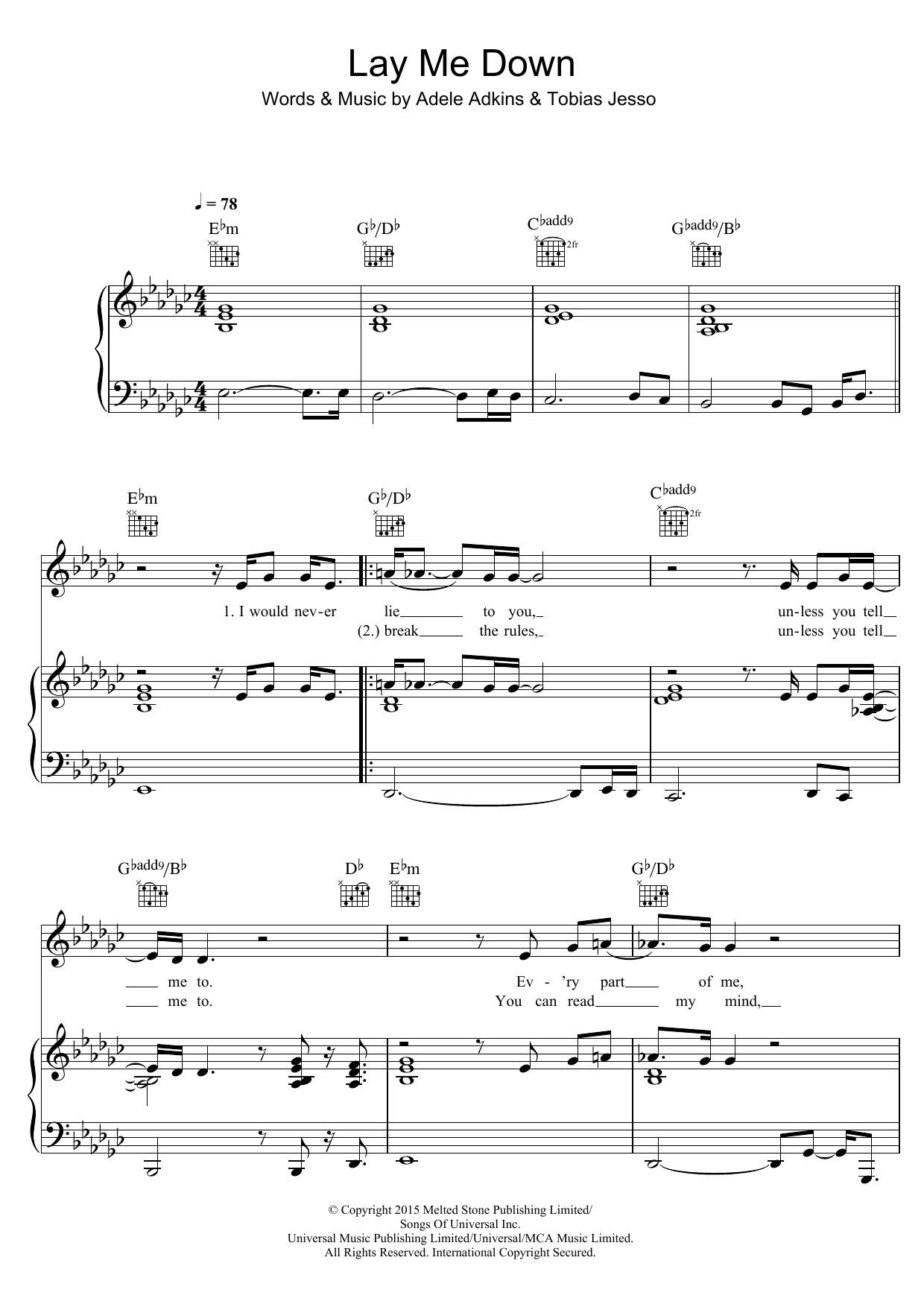 Lay Me Down Lay Me Down