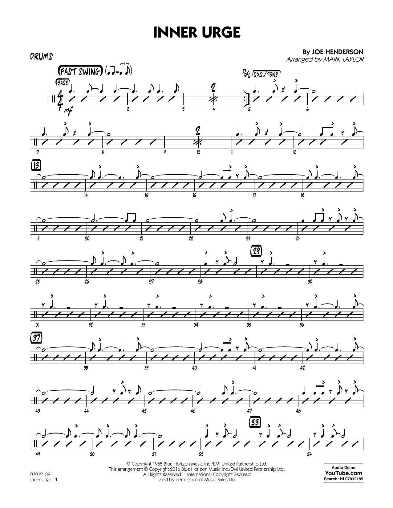 Inner Urge – Drums Inner Urge – Drums