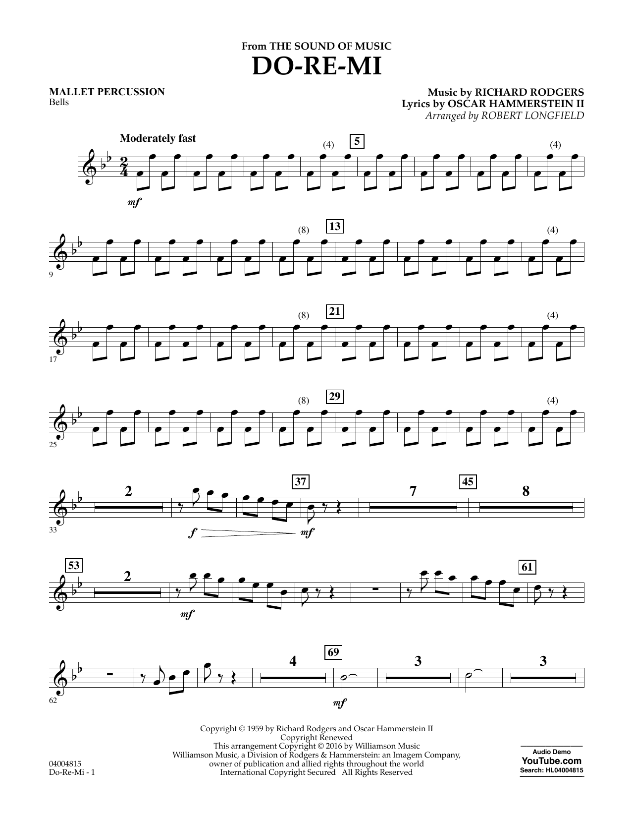 Do-Re-Mi (from The Sound of Music) – Mallet Percussion Do-Re-Mi (from The Sound of Music) – Mallet Percussion