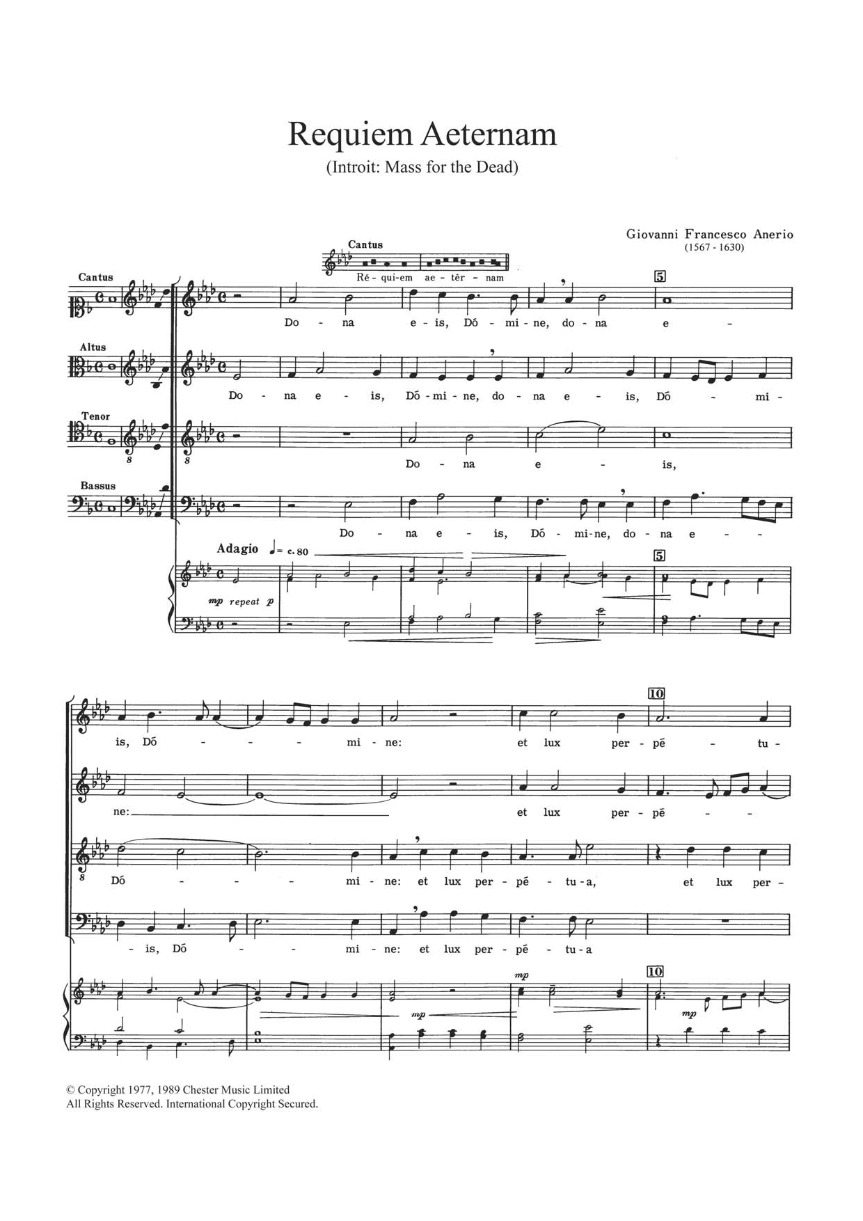 Requiem Aeternam: Introit Requiem Aeternam: Introit