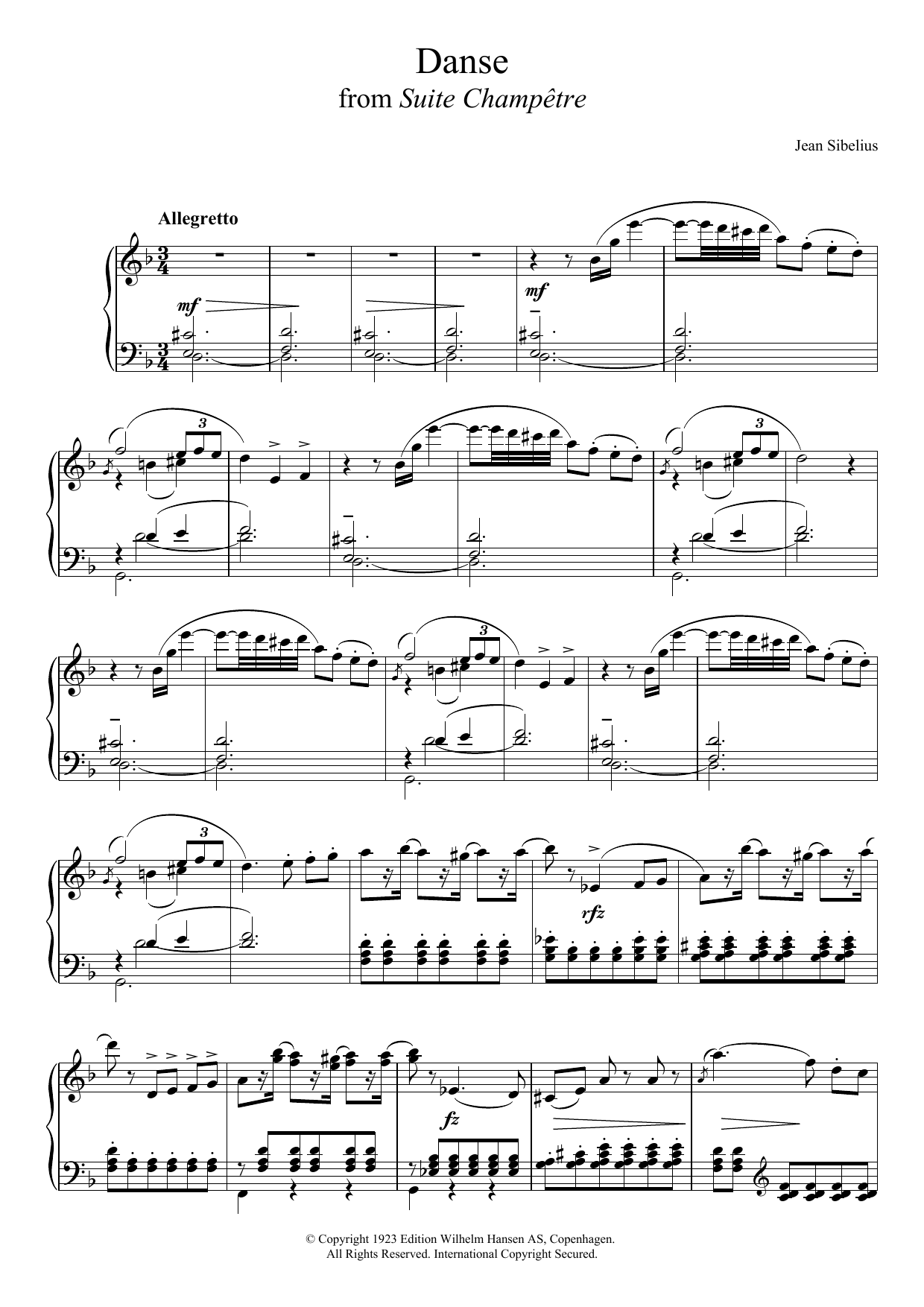 Suite Champetre, Op.98B – III. Danse Suite Champetre, Op.98B – III. Danse