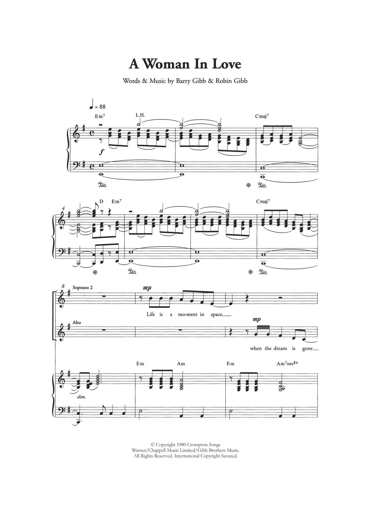A Woman In Love (Arr. Berty Rice) A Woman In Love (Arr. Berty Rice)