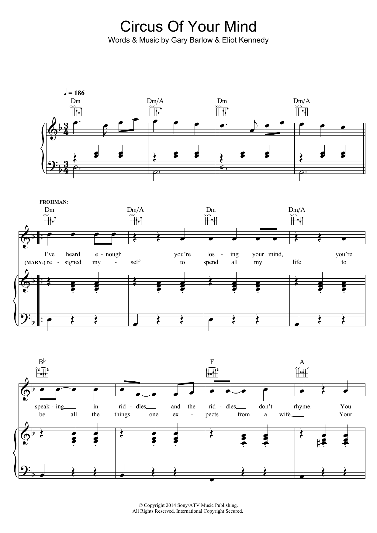 Circus Of Your Mind (from ‘Finding Neverland’) Circus Of Your Mind (from ‘Finding Neverland’)