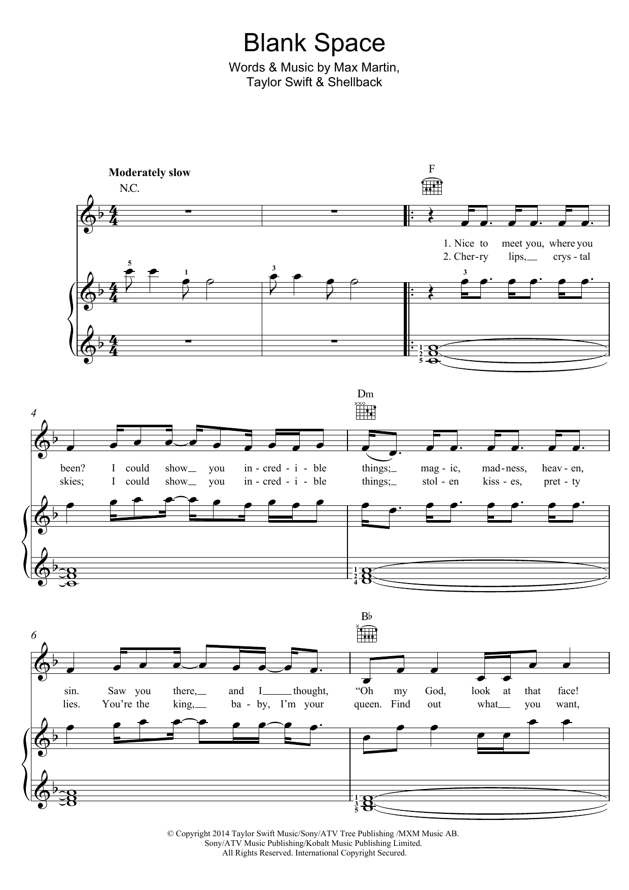 Blank Space Blank Space