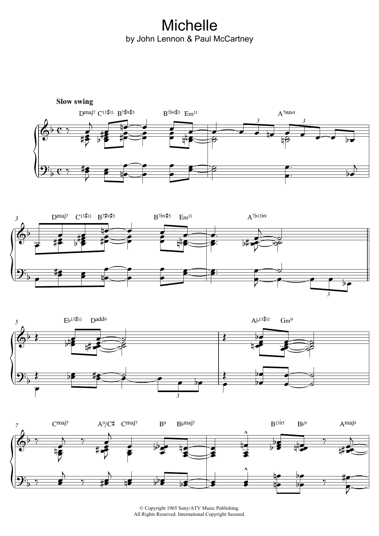 Michelle (Jazz version) Michelle (Jazz version)