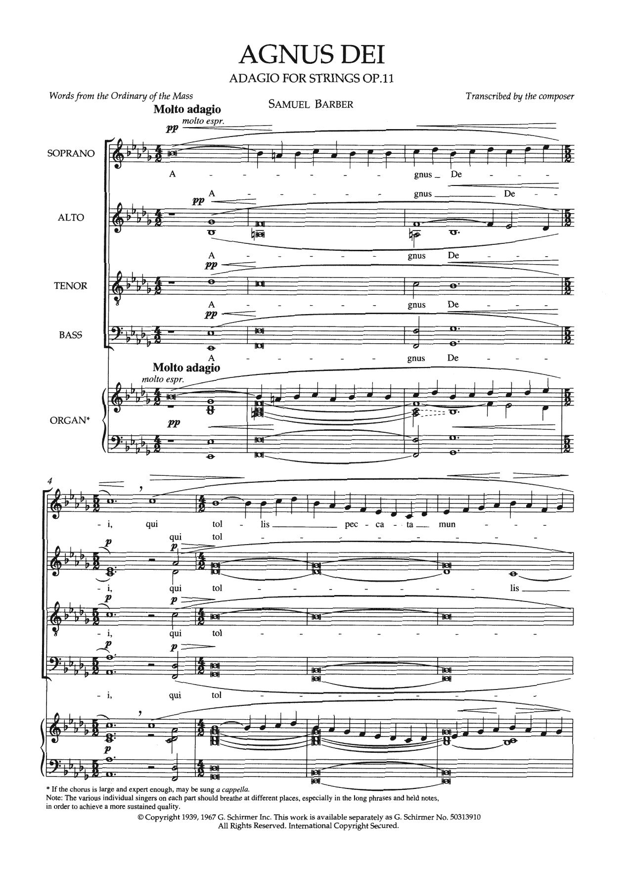 Agnus Dei Agnus Dei