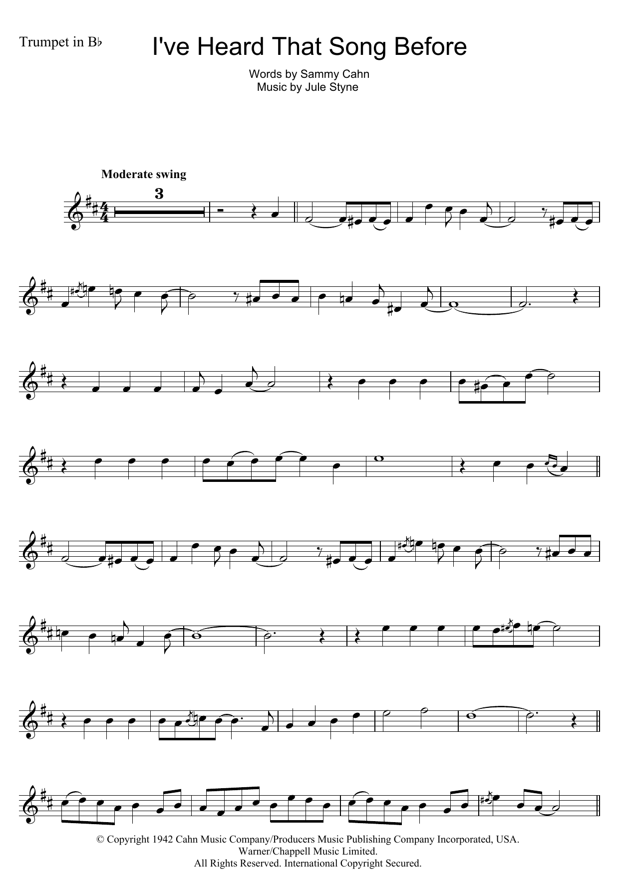 I’ve Heard That Song Before I’ve Heard That Song Before