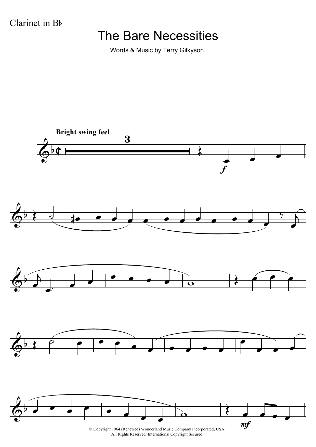 The Bare Necessities (from Disney’s The Jungle Book) The Bare Necessities (from Disney’s The Jungle Book)