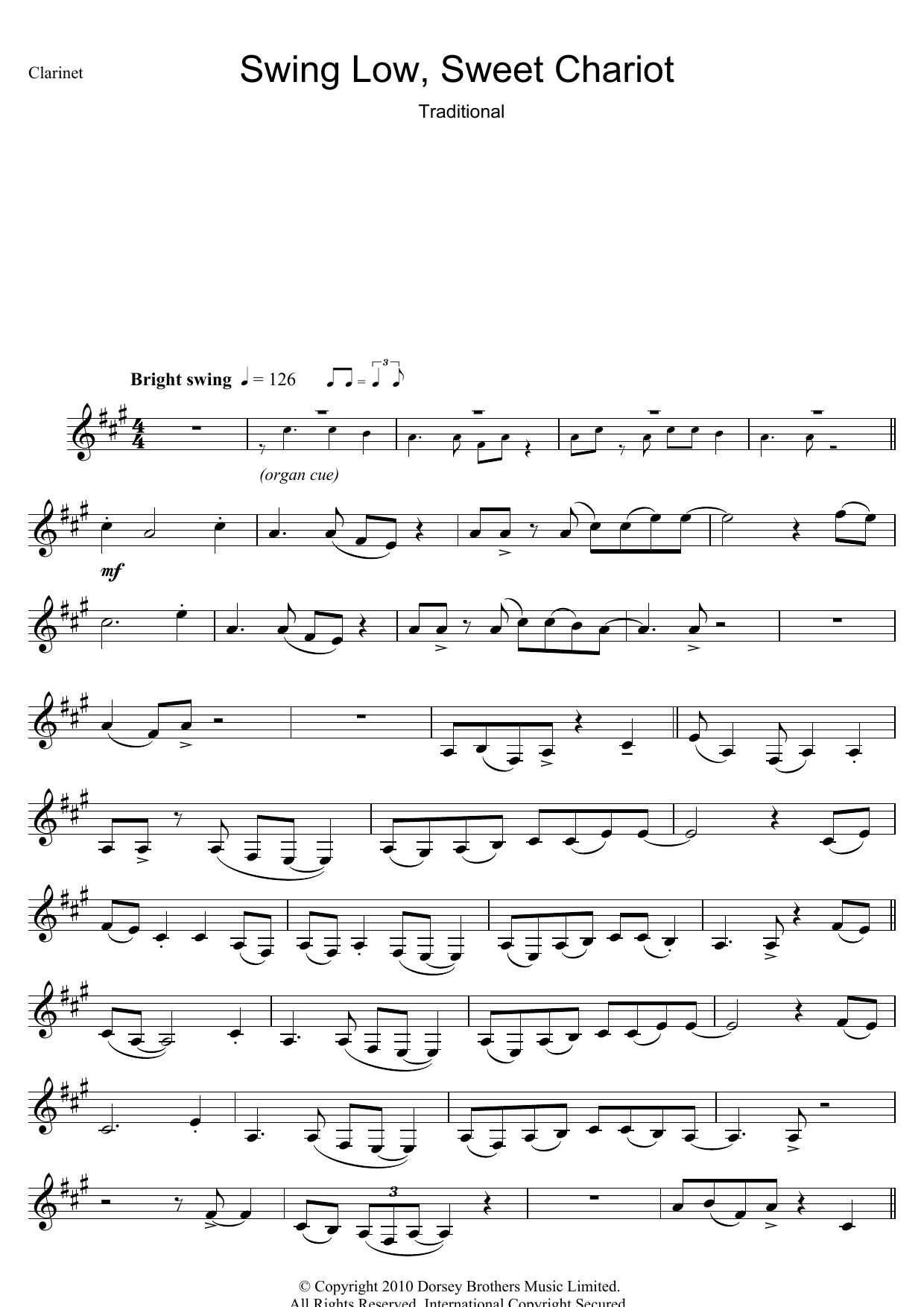 Swing Low, Sweet Chariot Swing Low, Sweet Chariot