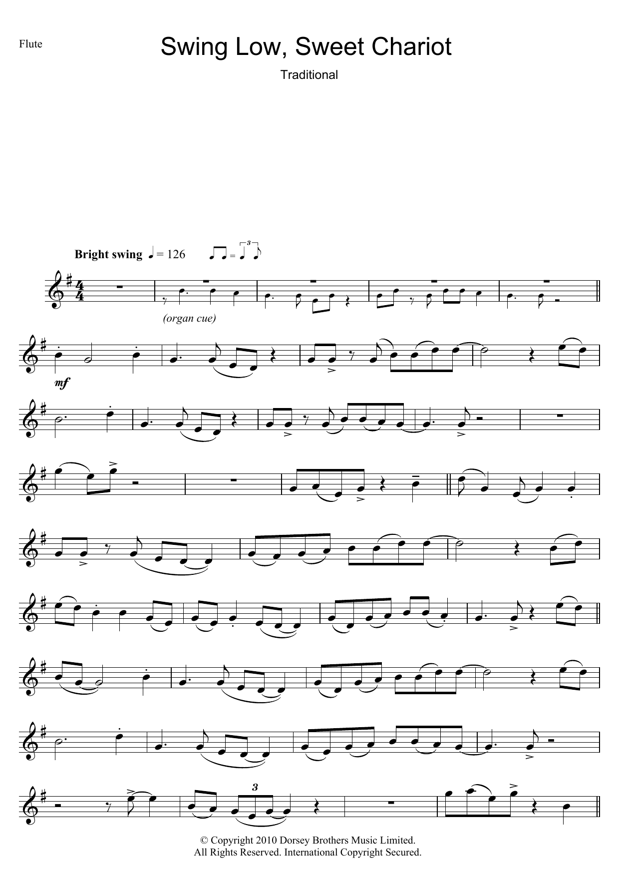 Swing Low, Sweet Chariot Swing Low, Sweet Chariot